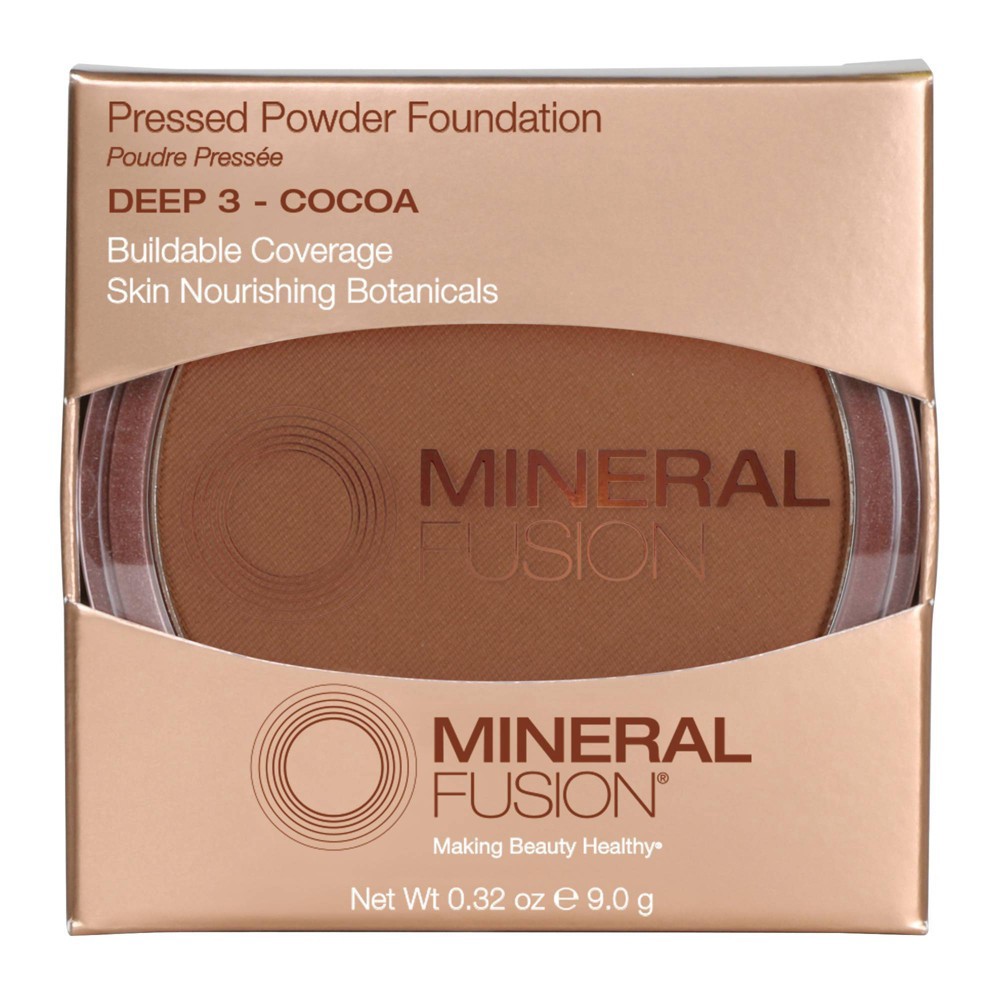 slide 3 of 5, Mineral Fusion Pressed Powder Foundation - Deep 3 - Cocoa - 0.32oz, 1 ct