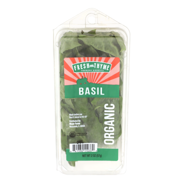 slide 1 of 1, Fresh Thyme Organic Basil, 1 ct