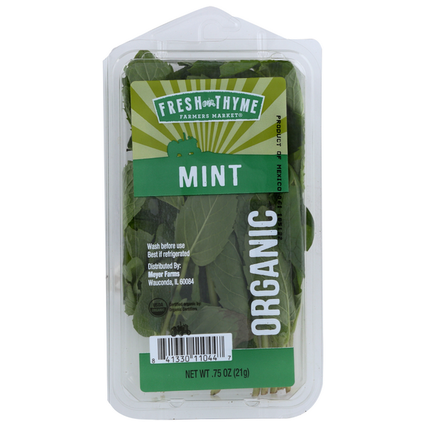 slide 1 of 1, Fresh Thyme Organic Mint, 1 ct
