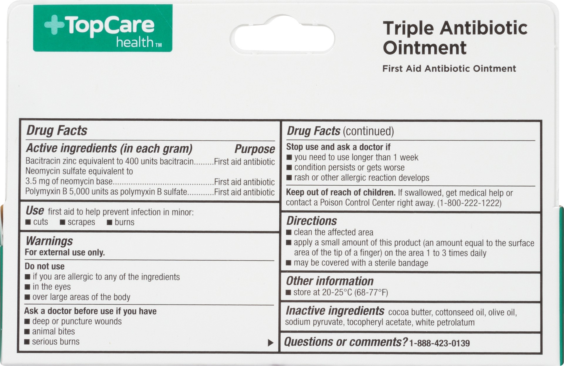 slide 4 of 6, TopCare Triple Antibiotic Ointment, 1 oz