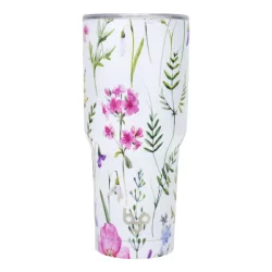 Byo Vacuum Insulated Tumbler Mint & White Flora