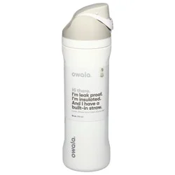 Owala® FreeSip Stainless Steel Water Bottle - Shy Marshmallow White, 24 fl oz