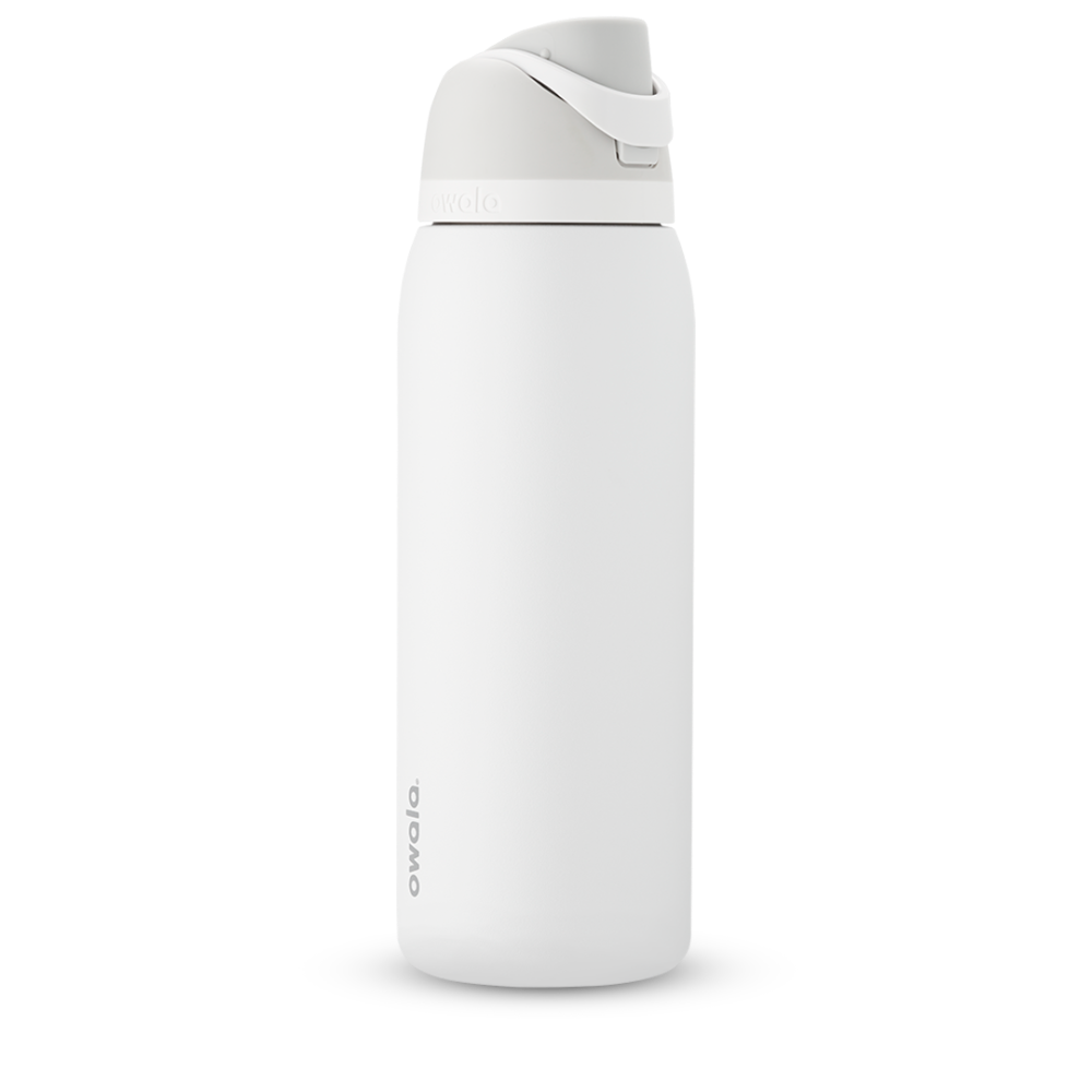 slide 1 of 1, Owala Stainless Steel Freesip Water Bottle - White, 40 oz