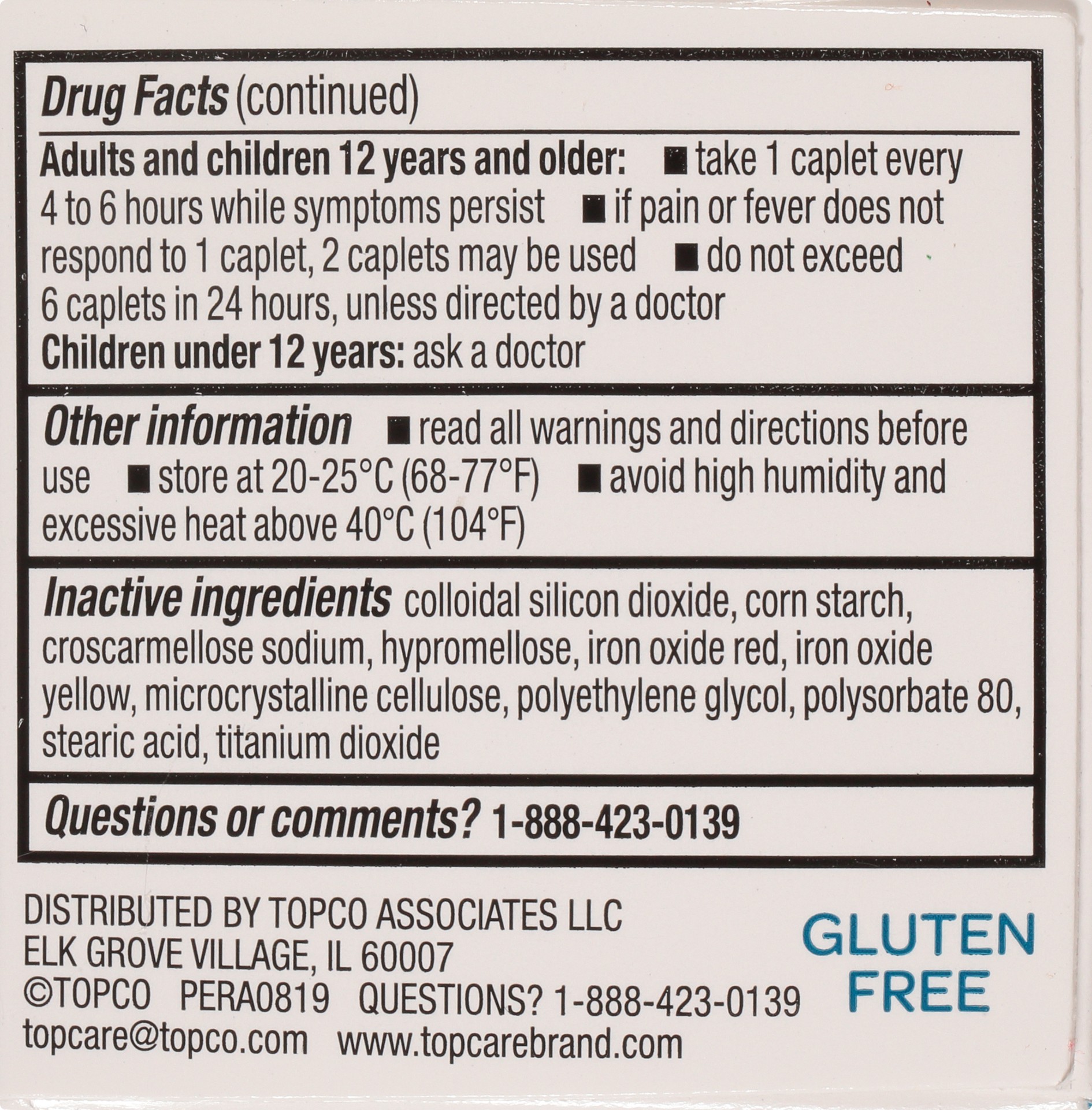 slide 2 of 6, TopCare TOP CARE Topco Associates Ibuprofen Tablets, 24 ct