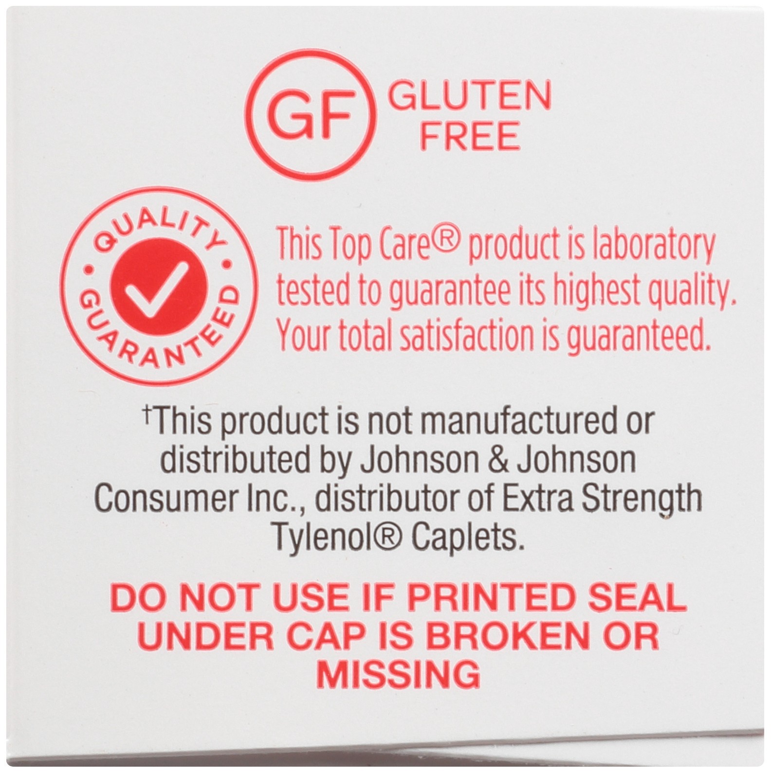 slide 5 of 6, TopCare Health Extra Strength For Adults 500 mg Pain Relief 100 Caplets, 100 ct