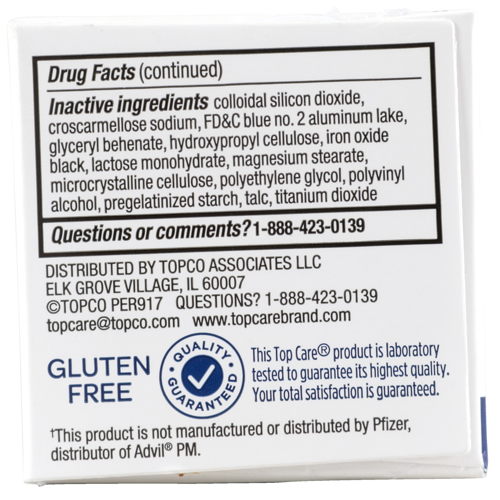 slide 3 of 6, TopCare Health Nighttime 200 mg Ibuprofen PM 20 Coated Caplets, 20 ct