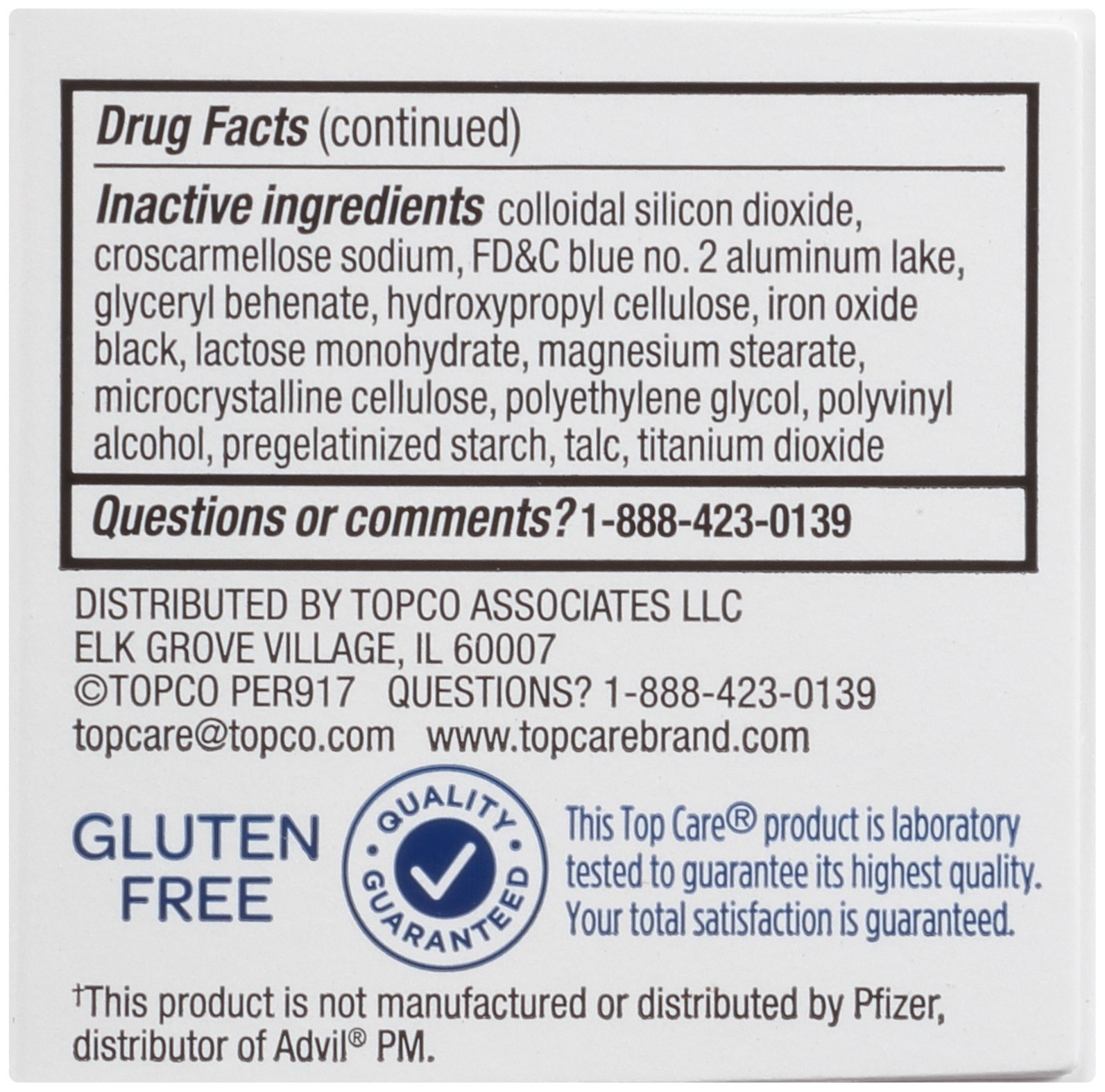 slide 4 of 6, TopCare Health Nighttime Ibuprofen PM 40 Coated Caplets, 40 ct