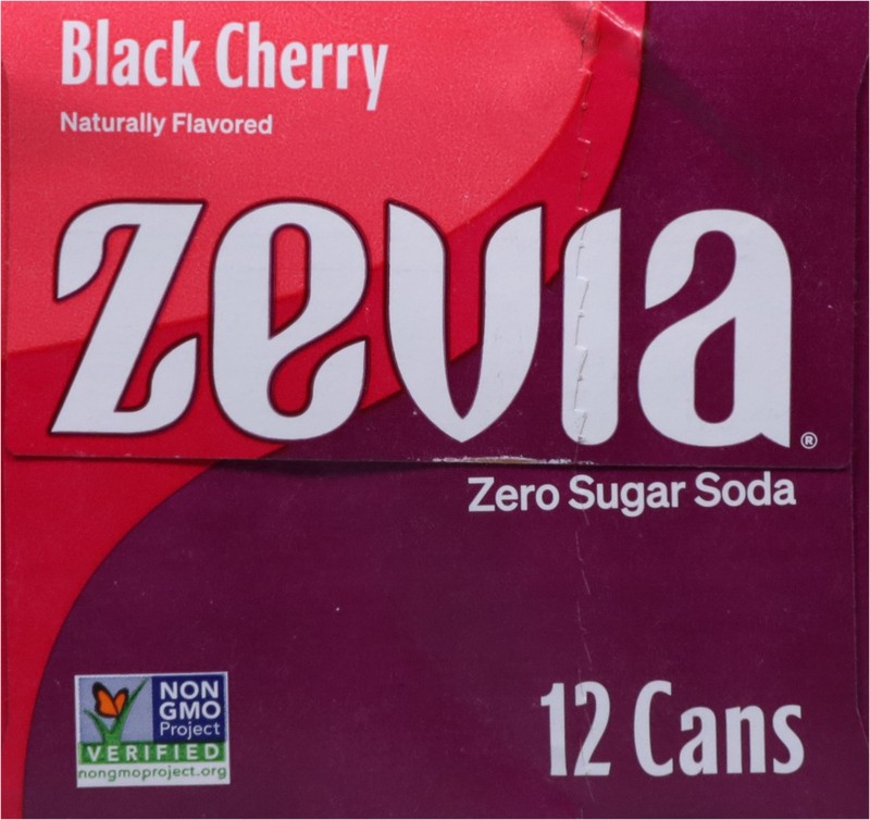 slide 5 of 5, Zevia Zero Sugar Black Cherry Soda - 12 ct, 12 ct