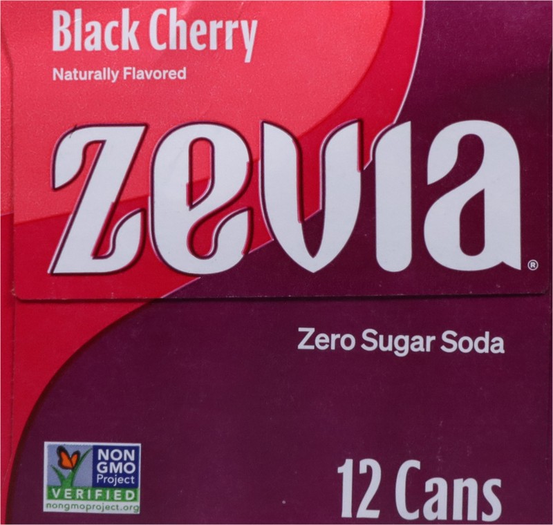 slide 3 of 5, Zevia Zero Sugar Black Cherry Soda - 12 ct, 12 ct