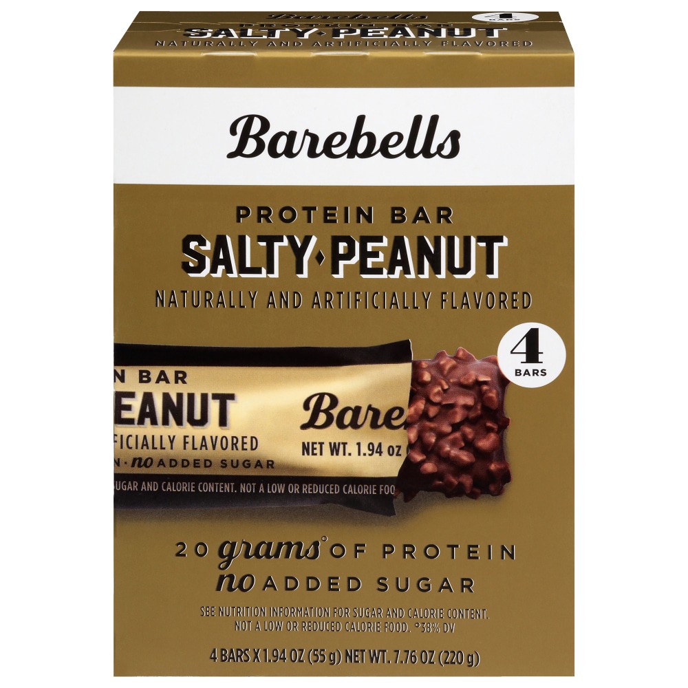 slide 4 of 4, Barebells Salty Peanut Protein Bar, 4 ct; 1.94 oz