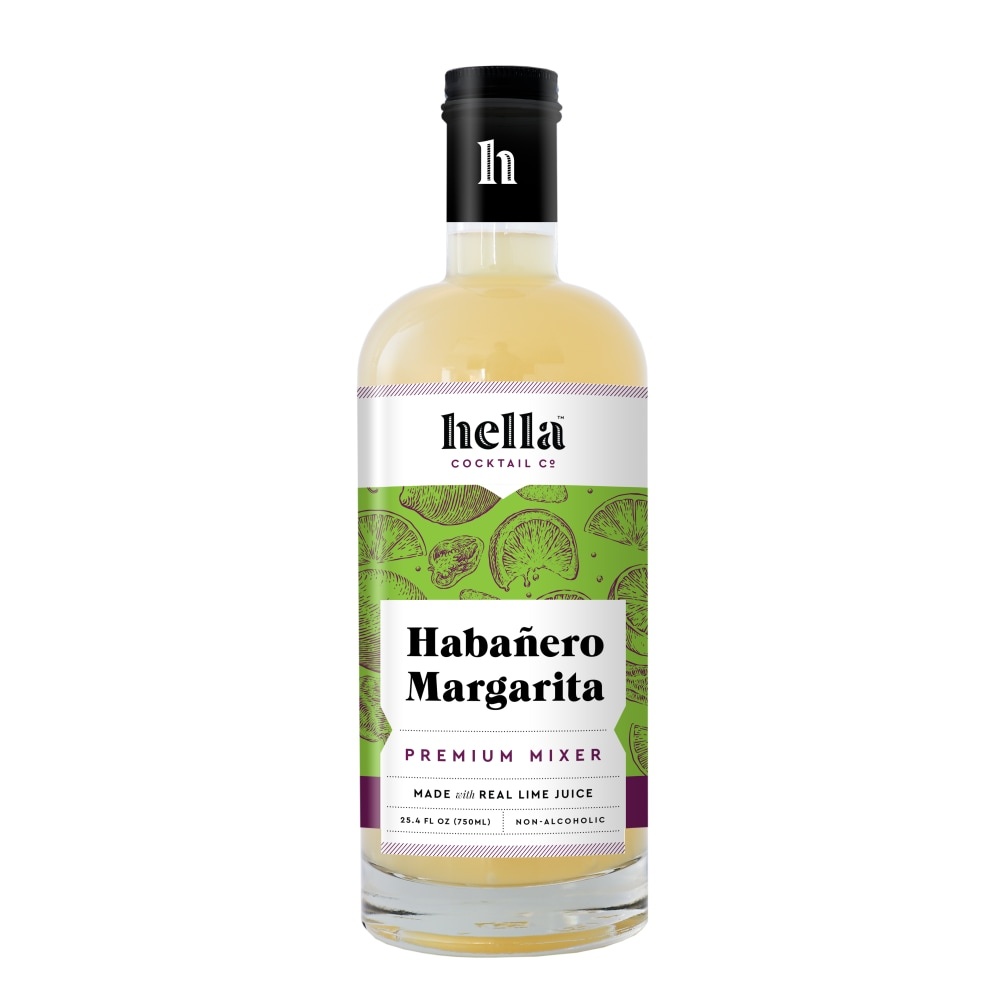 slide 1 of 1, Hella Cocktail Co. Habanero Margarita Premium Mixer, 25.4 fl oz