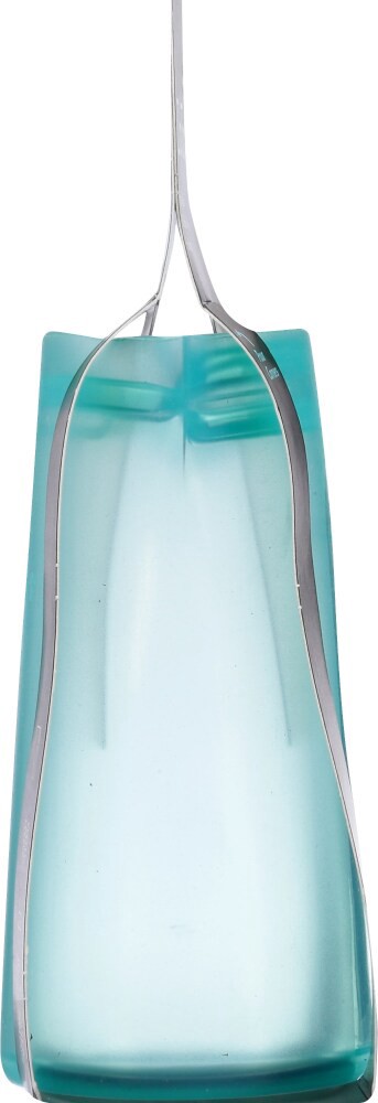 slide 1 of 2, Zip Top Medium Reusable Cup - Teal, 1 ct
