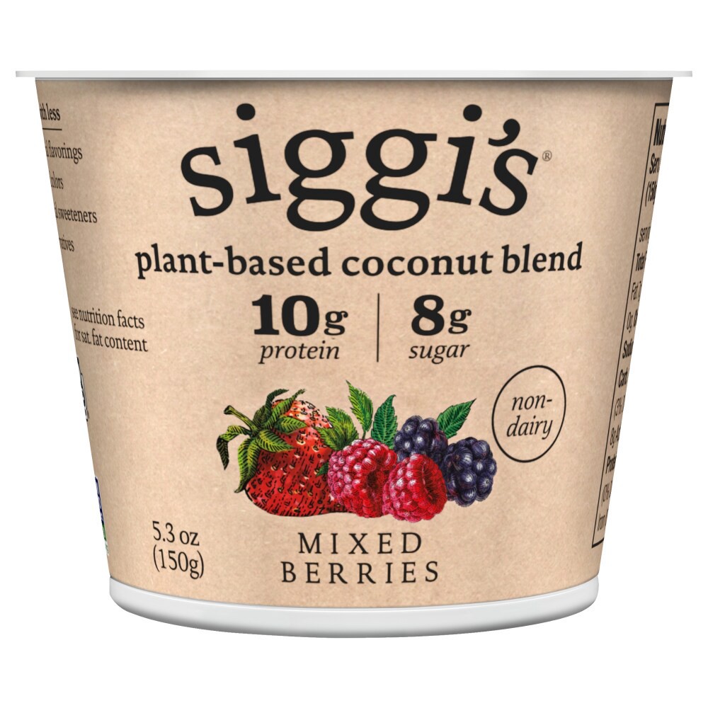 slide 2 of 2, siggi's Mixed Berries Plant-Based Coconut Blend Yogurt Alternative - 5.3oz, 5.3 oz
