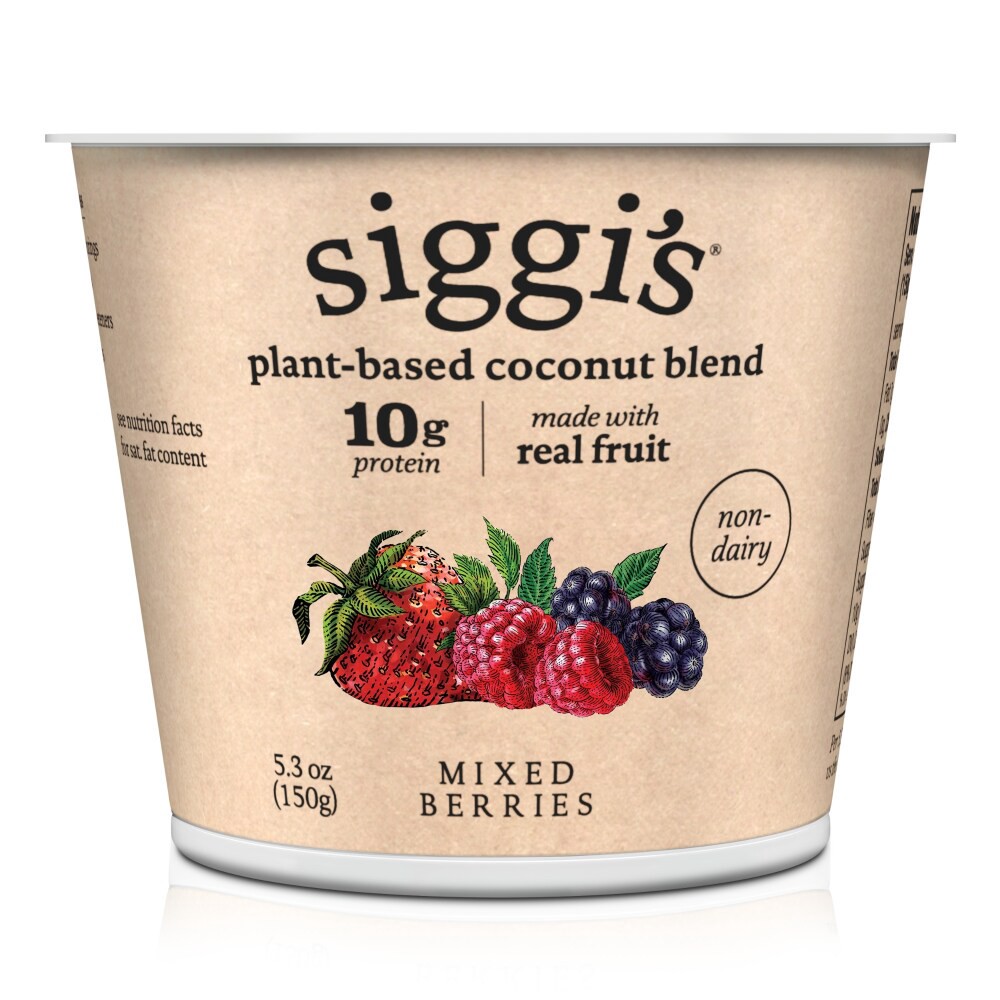 slide 6 of 6, siggi's Plant Based Coconut Blend, Mixed Berries, 5.3 oz, 5.3 oz