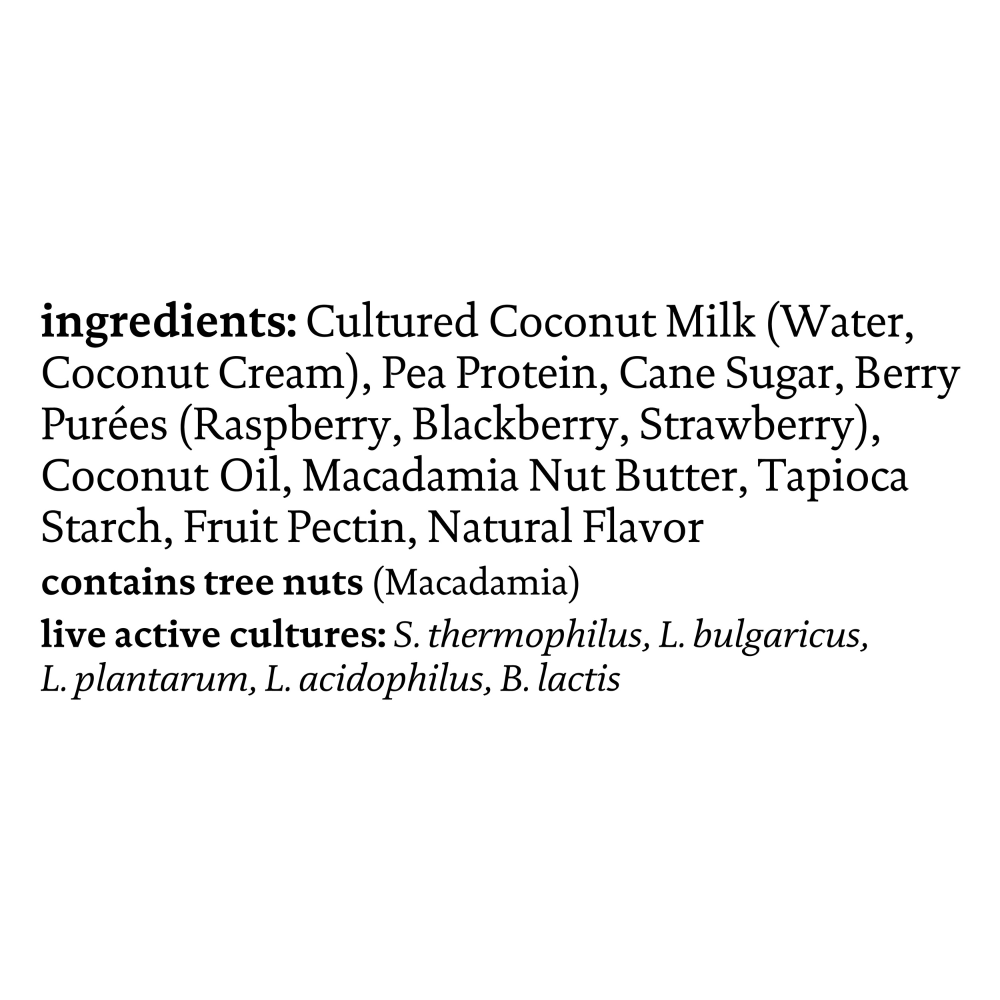 slide 2 of 6, siggi's Plant Based Coconut Blend, Mixed Berries, 5.3 oz, 5.3 oz
