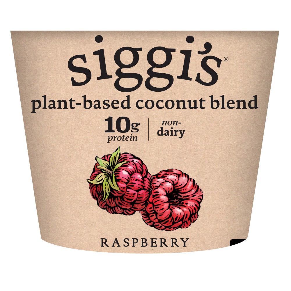 slide 4 of 6, siggi's Plant Based Coconut Blend, Raspberry, 5.3 oz