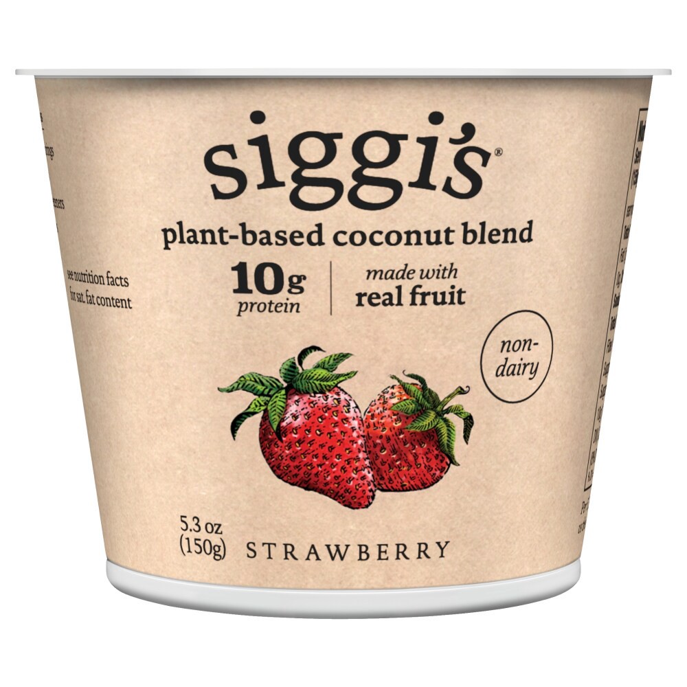 slide 4 of 4, Siggi's siggi’s Plant-Based Coconut Blend, Strawberry, 5.3 oz, 5.3 oz