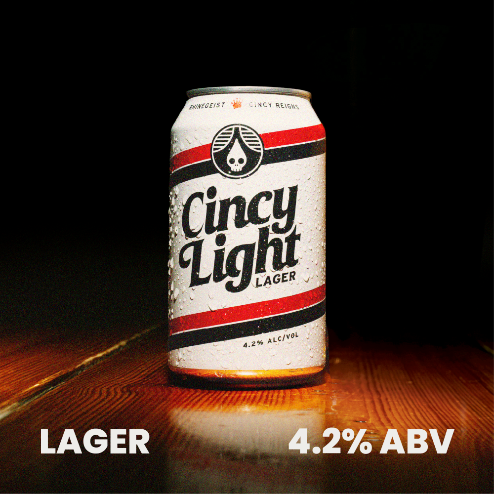 slide 2 of 5, Rhinegeist Cincy Light Lager Craft Beer, 24 ct; 12 oz