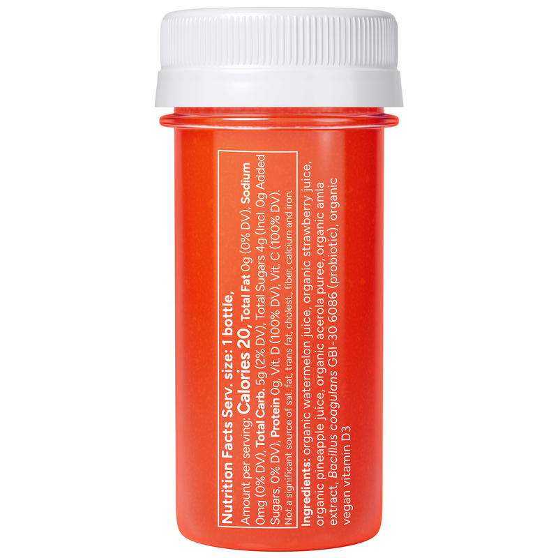 slide 2 of 5, So Good So You Immunity Watermelon Strawberry Probiotic Shot, 1.7 fl oz