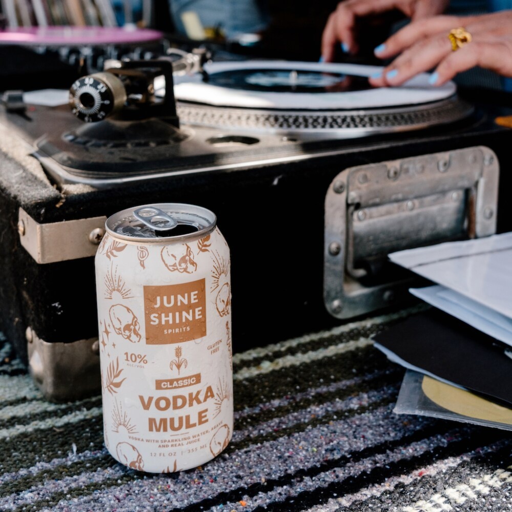 slide 1 of 3, Juneshine Vodka Mule, 12 oz / 4 ct