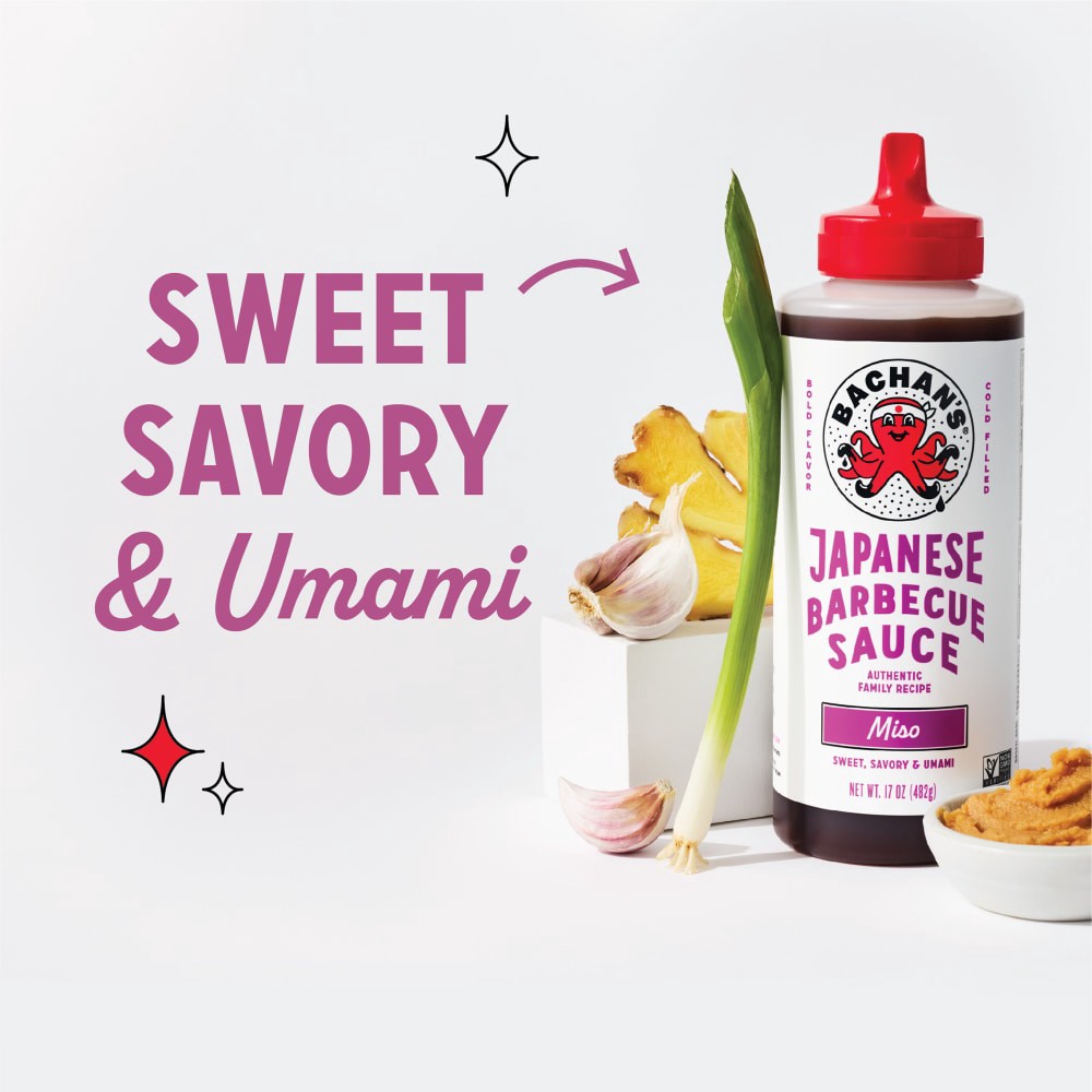slide 5 of 6, Bachan's Miso Japanese BBQ Sauce, 17oz Bottle - Bold, Fresh, Umami Flavor, 17 oz