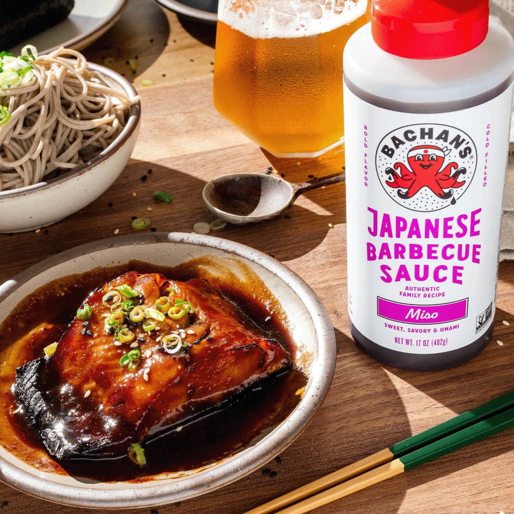 slide 6 of 6, Bachan's Miso Japanese BBQ Sauce, 17oz Bottle - Bold, Fresh, Umami Flavor, 17 oz
