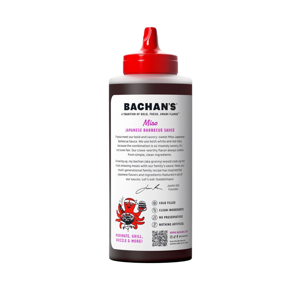 slide 2 of 6, Bachan's Miso Japanese BBQ Sauce, 17oz Bottle - Bold, Fresh, Umami Flavor, 17 oz