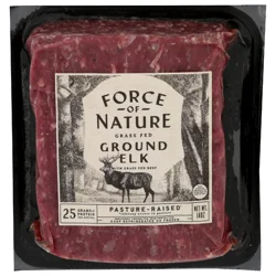 Force Of Nature Meats Grass Fed Ground Elk