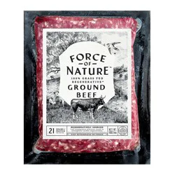 Force of Nature Grass Fed Regenerative Ground Beef