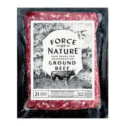 Force of Nature Grass Fed Regenerative Ground Beef