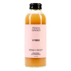 Vybes Peach Ginger 12 Oz