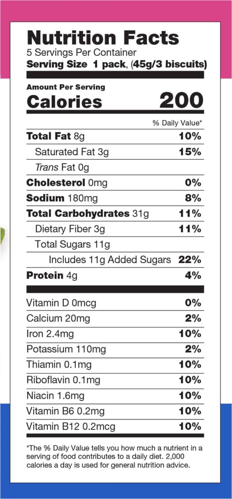 slide 3 of 6, Sweet Loren's Gluten Free Vegan Blueberry Breakfast Biscuits, 8oz, 5 ct