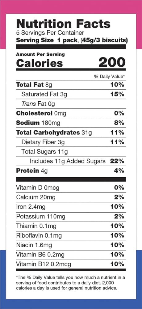 slide 6 of 6, Sweet Loren's Gluten Free Vegan Blueberry Breakfast Biscuits, 8oz, 5 ct