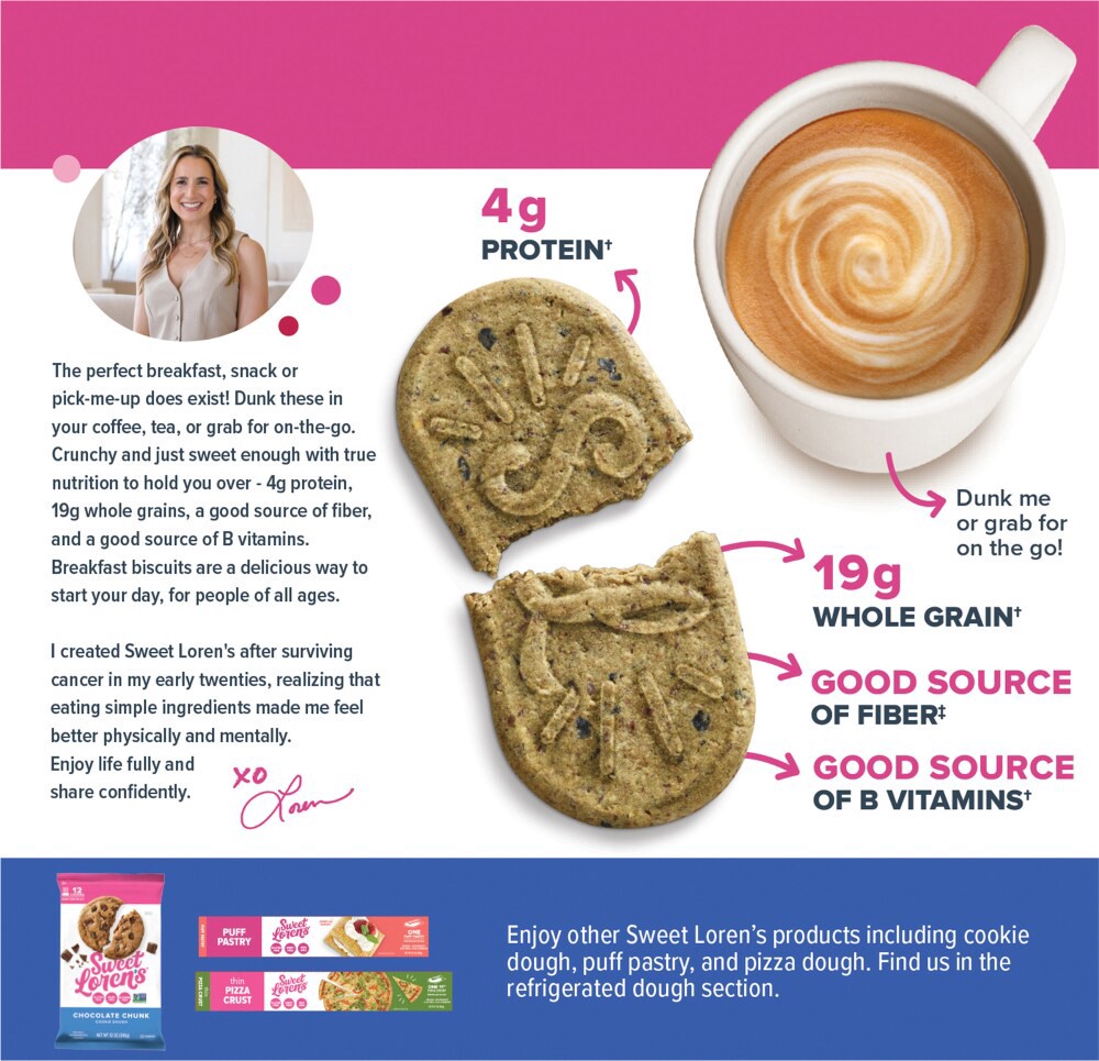 slide 2 of 6, Sweet Loren's Gluten Free Vegan Blueberry Breakfast Biscuits, 8oz, 5 ct