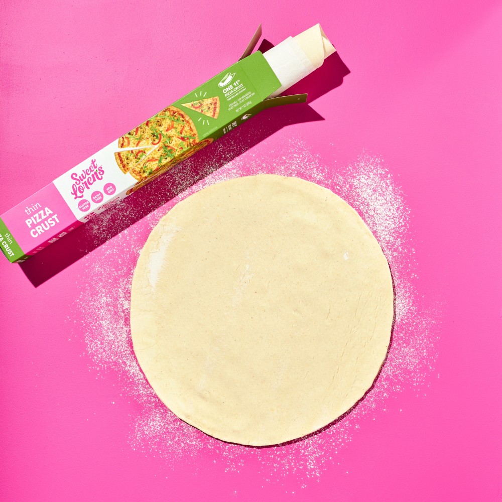 slide 5 of 5, Sweet Loren's Thin Pizza Crust, 7 oz