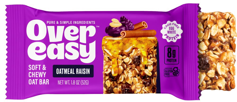 slide 2 of 2, Over Easy Oatmeal Raisin Breakfast Bar, 1.8 oz