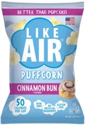 Like Air Cinnamon Bun Flavored Puffcorn 4 oz