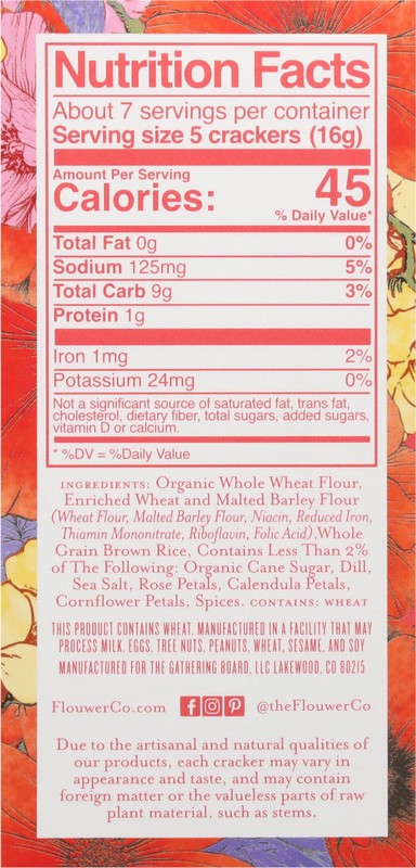 slide 3 of 5, Flouwer Artisanal Flower Co. Cracker, 4 oz