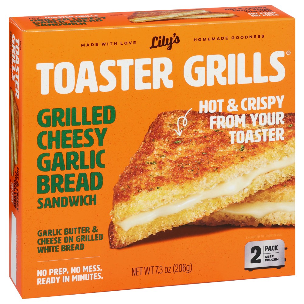 slide 5 of 5, Lily's Toaster Grills Cheesy Garlic Bread Sandwich, 7.3 oz