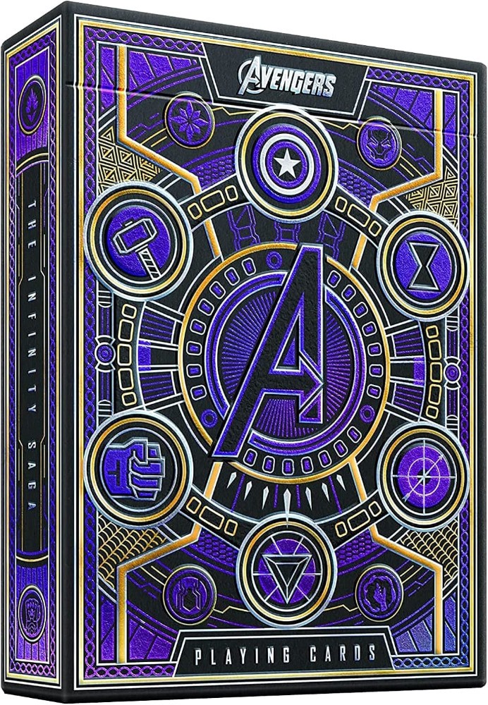 slide 2 of 2, Theory 11 Avengers Purple Playing Cards, 1 ct