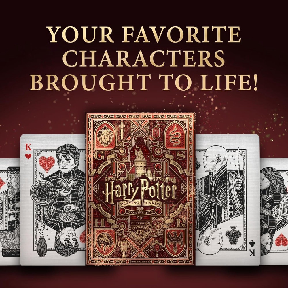 slide 2 of 3, Theory-11 Harry Potter Playing Cards, 1 ct