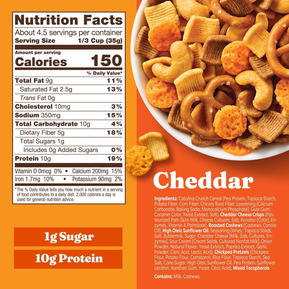 slide 6 of 6, Catalina Crunch Protein Snack Mix, Cheddar, 5.25 oz, 5.25 oz