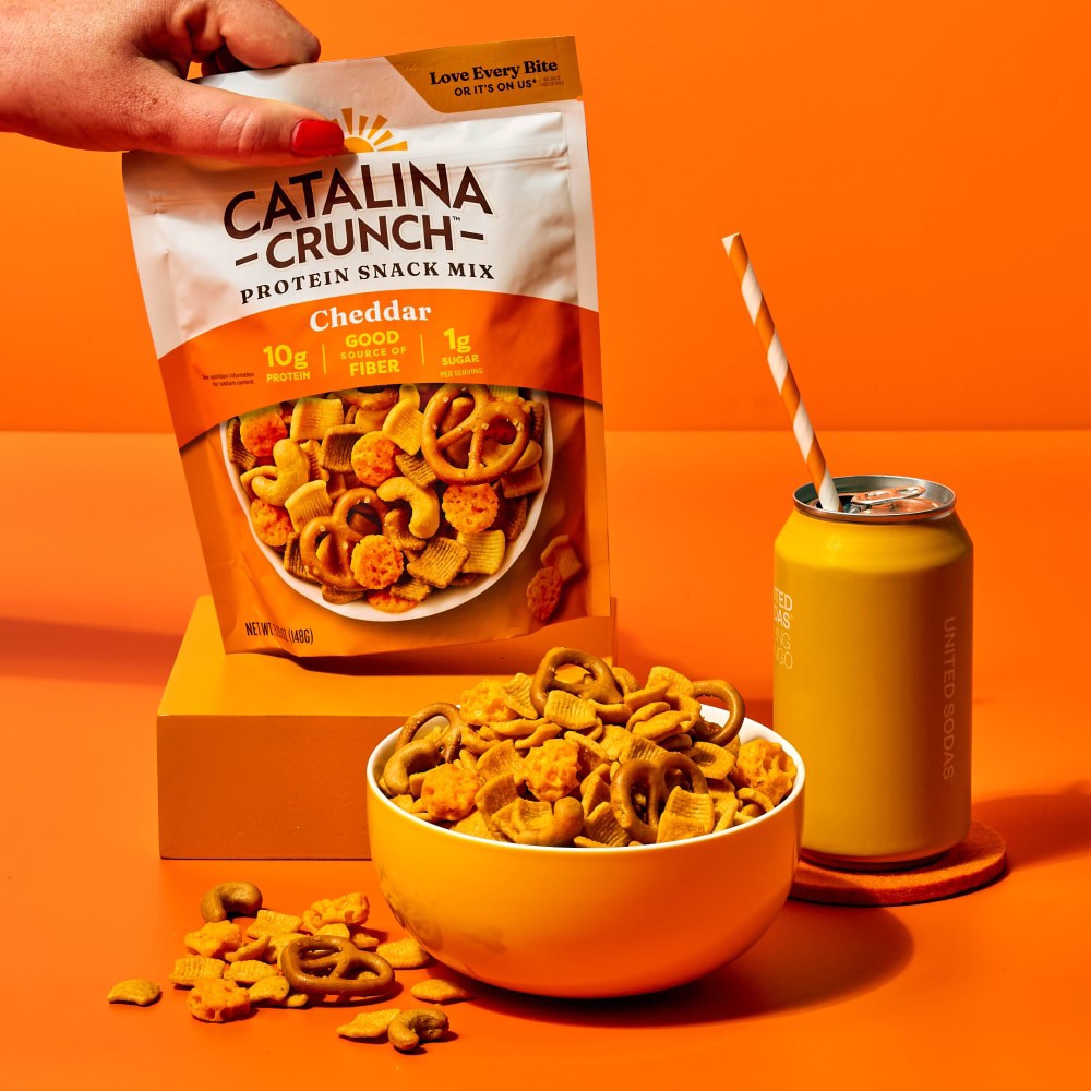 slide 4 of 6, Catalina Crunch Protein Snack Mix, Cheddar, 5.25 oz, 5.25 oz