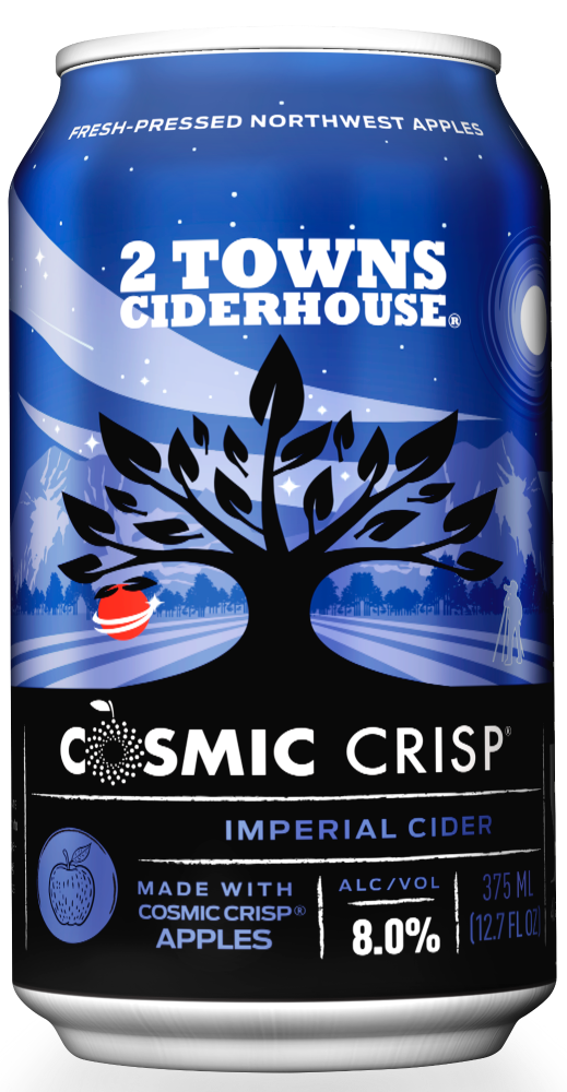 slide 4 of 4, 2 Towns Ciderhouse Cosmic Crisp Imperial Cider, 6 ct; 12 fl oz