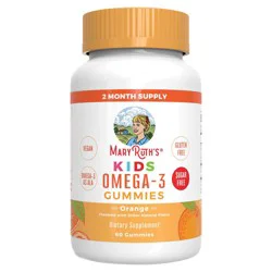 Mary Ruth's Kids Orange Omega 3 Gummies 60 Ea