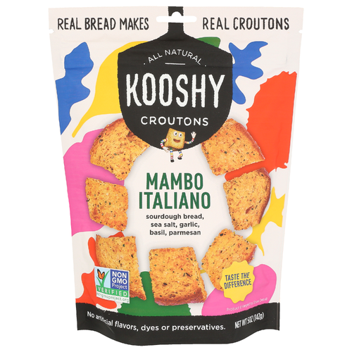 slide 1 of 1, Kooshy Mambo Italiano Croutons, 5 oz