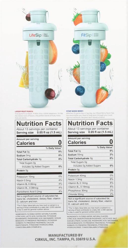 slide 2 of 4, Cirkul FitSip/LifeSip Mixed Berry/Fruit Punch Cartridge 1 Each, 1 ct