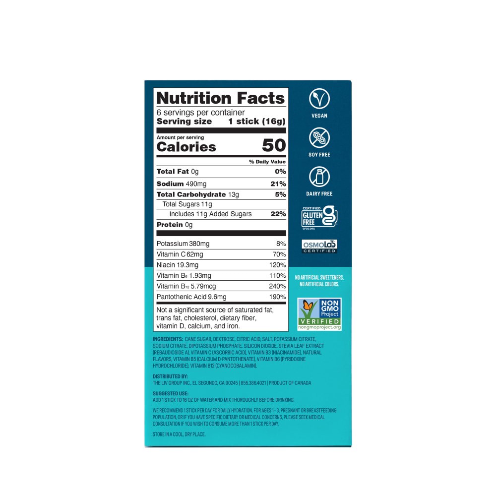 slide 6 of 6, Liquid I.V. Hydration Multiplier Golden Cherry Electrolyte Drink Mix - 6 ct, 6 ct