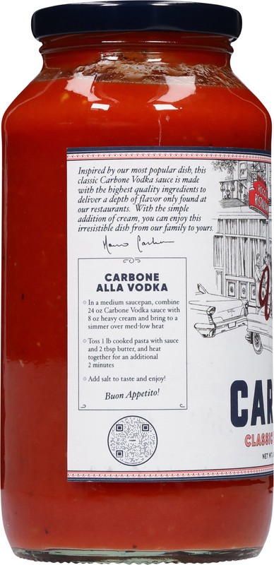 slide 3 of 5, Carbone Classic Vodka Pasta Sauce 24 oz, 24 oz