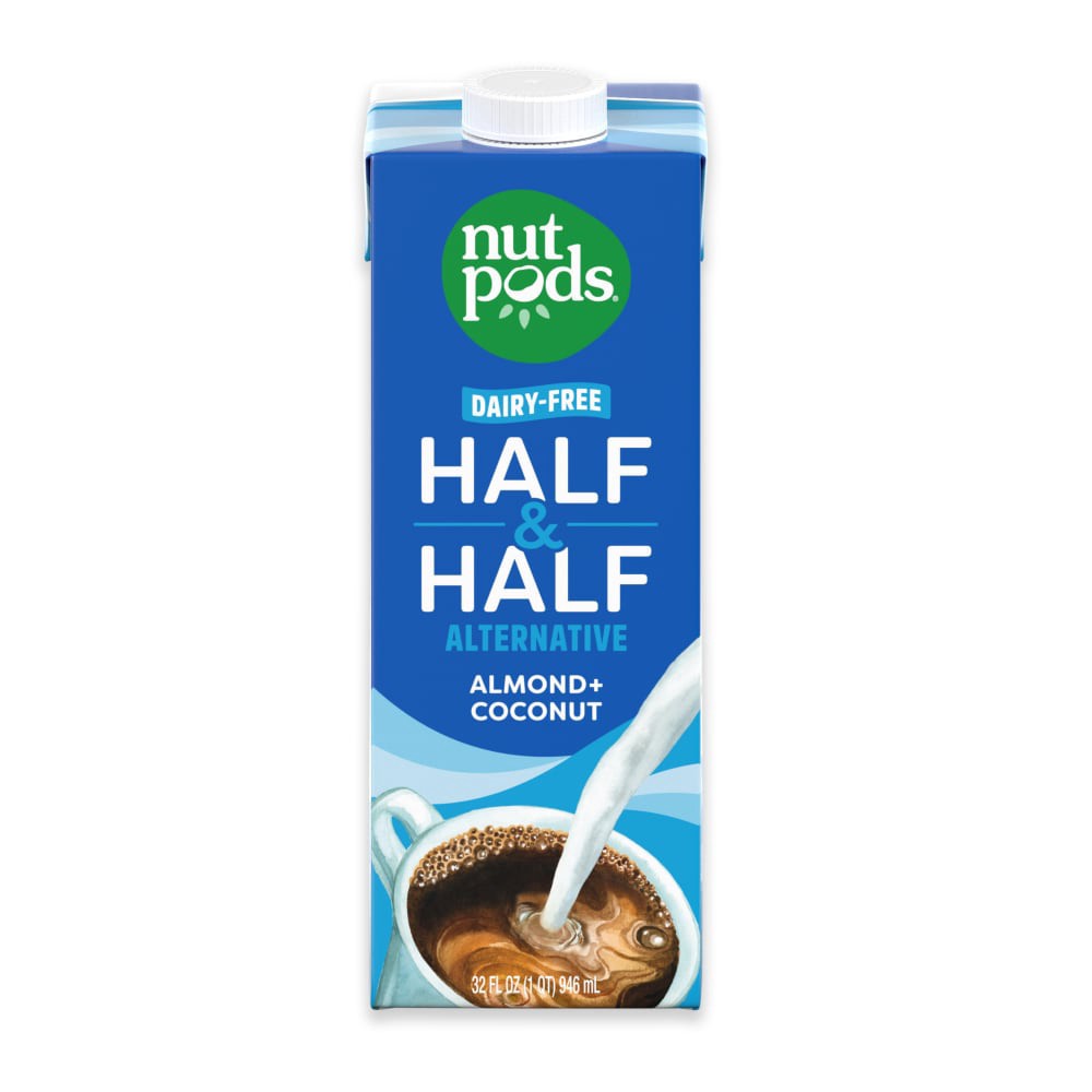 slide 3 of 5, nutpods Non Dairy Half & Half Alternative made with Almonds and Coconuts, 32 fl oz